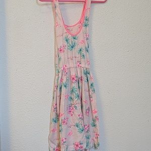 6/25 🌺Carter's size 7 girls summer flamingo dress
